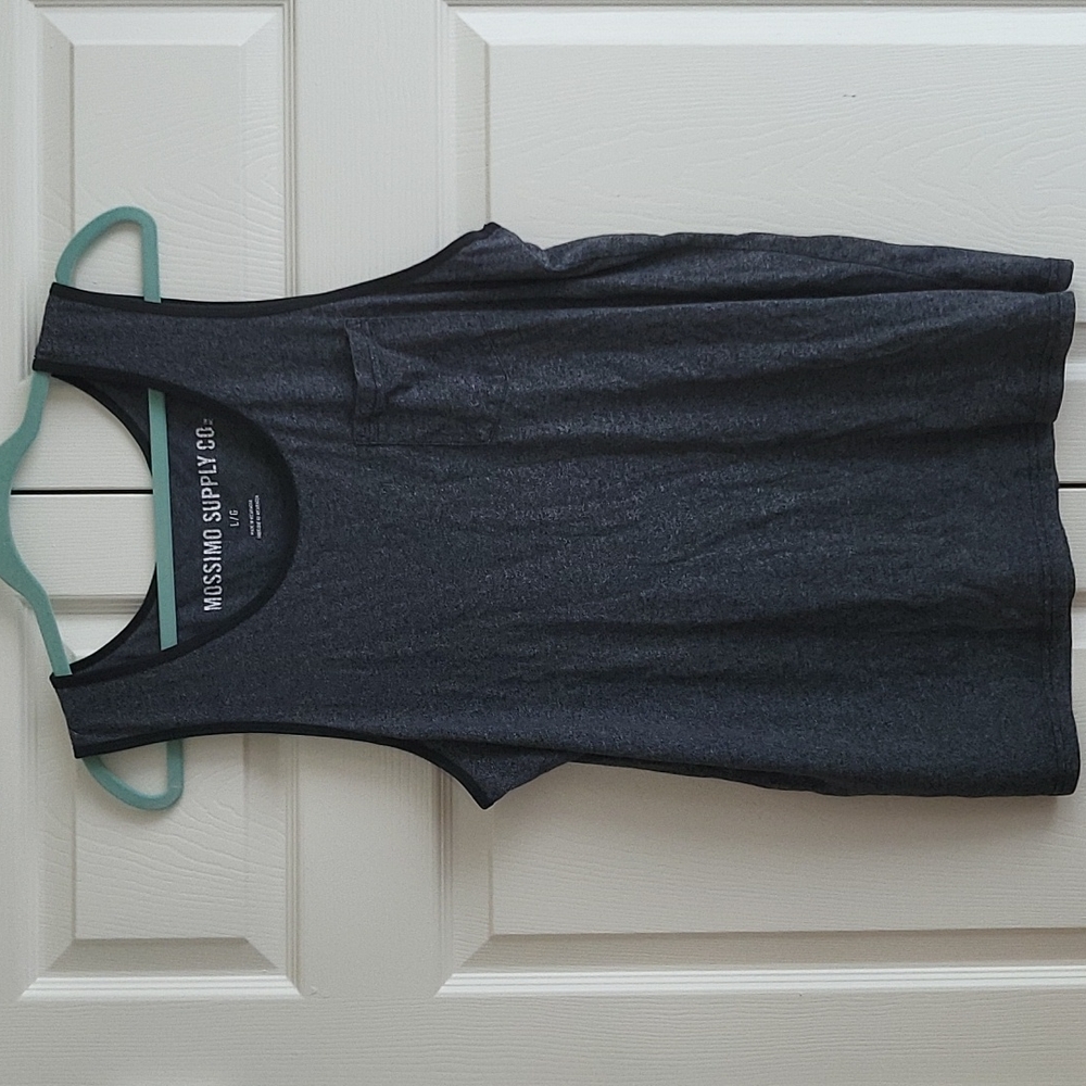 Men's Gray Tank Top | Size L